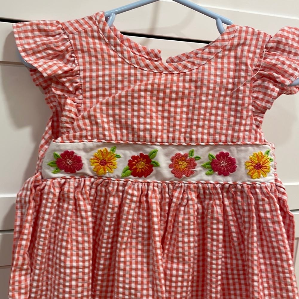 Seersucker spring toddler dress 2T